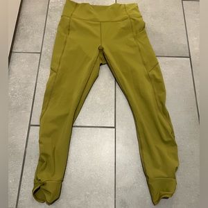 Green. Fabletics keyhole leggings